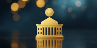 Imagem de estilo jornalístico sobre o interesse institucional em ETFs de criptomoedas