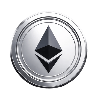 Moeda Ethereum (ETH) em elemento visual flutuante